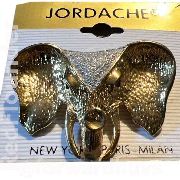 Vintage Jordache Elephant Brooch New with Tags - Picture 5 of 8